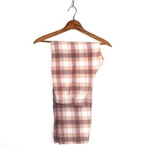 Xhilaration Brown & Pink Plaid Pajama Pants